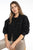 Chaqueta negra amplia DW203 - Denim Wave