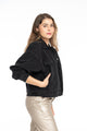 Chaqueta negra amplia DW203 - Denim Wave