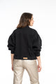 Chaqueta negra amplia DW203 - Denim Wave