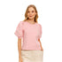 Camiseta manga corta manga globo rosa DW237