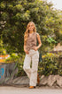 Chaleco denim café DW224