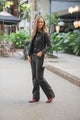 Pantalón brillo negro DW243 - Denim Wave